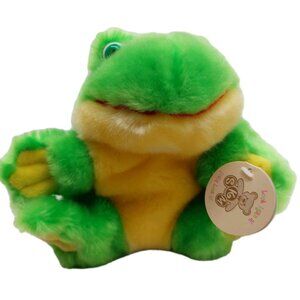 SKM Frog Plush Plastic Eyes Stuffed Animal Plush 10"
